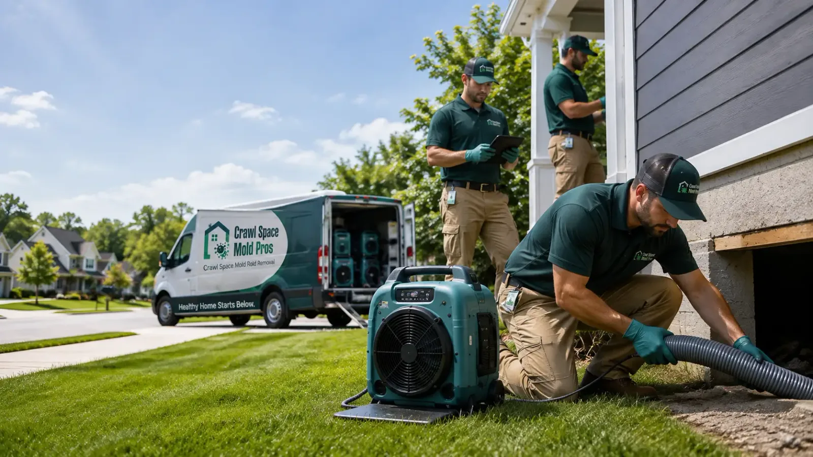 Crawl Space Mold Removal in South English, IA